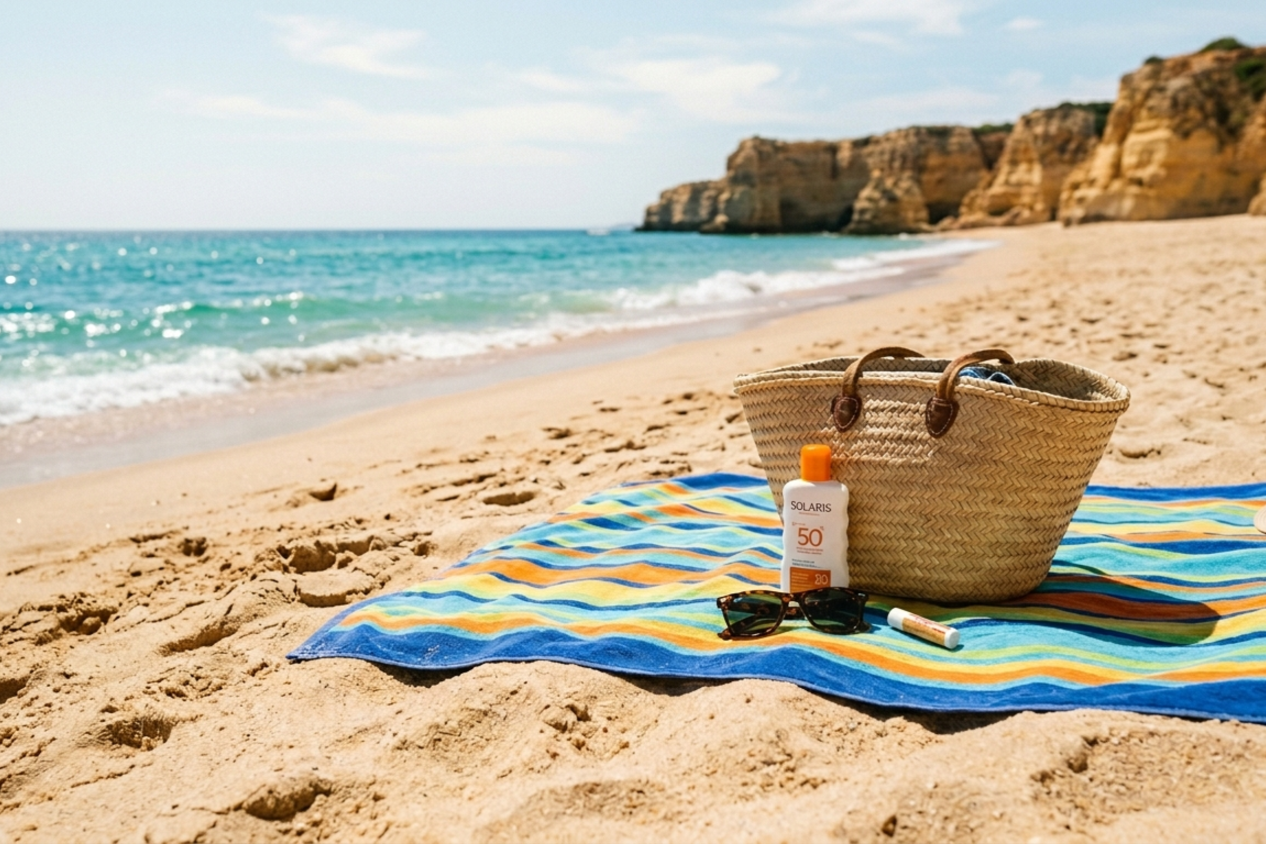 Verão organizado: roupa, praia e produtos de sol com um lugar para cada coisa